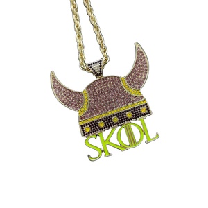 MINNESOTA VIKINGS grand pendentif breloque chaîne collier personnalisé bijoux de mode colliers fans cadeau - Product Image 1