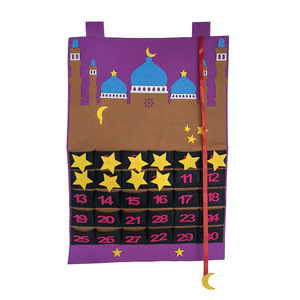 Calendario Conto alla Rovescia in Feltro Numerato per Ramadan ed Eid Kareem, Pianificatore di 30 Giorni, Decorazione da Parete, Regalo Perfetto per Bambini - Product Image 6