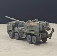 1/72 러시아어 155mm 자체 추진 곡사포 얼라이언스 SV 트럭 총 데스크탑 컬렉션 장식