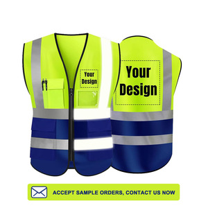 Chaleco de Seguridad Reflectante de Alta Visibilidad para Trabajo de Construcción OEM, Chaqueta de Seguridad Industrial - Product Image 1