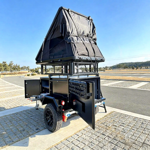 Remorque de camping tout-terrain robuste 4x4 moderne étanche avec réservoir d'eau de 100L pour camping et overlanding - Product Image 6