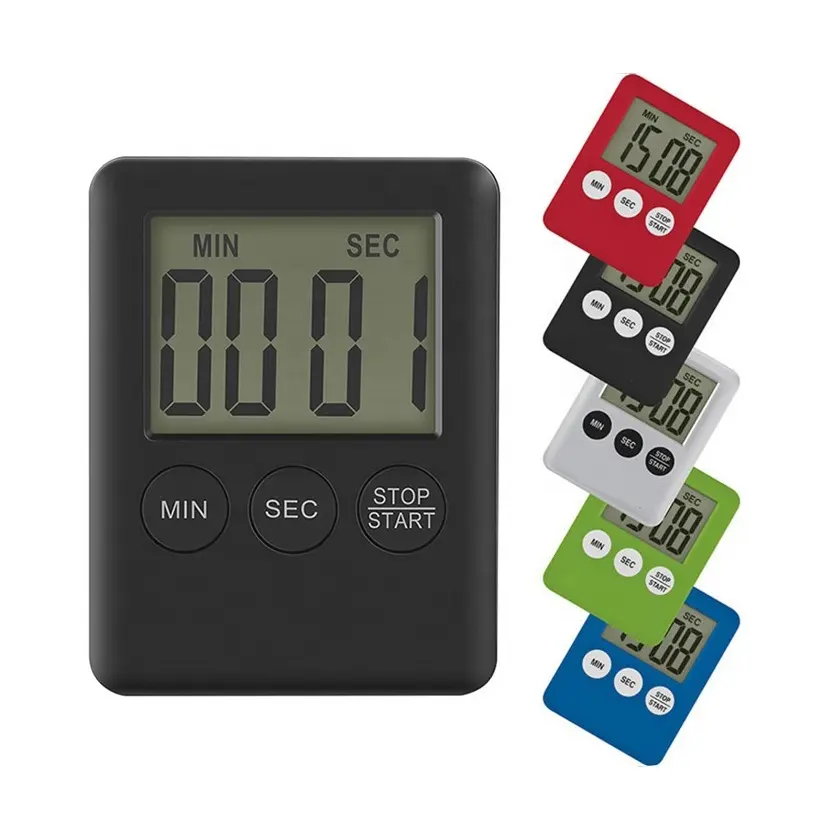 KH-TM023 Safe Plastic Portable Small Mini Electronic Countdown Magnetic Digital Kitchen Timer for Promotion