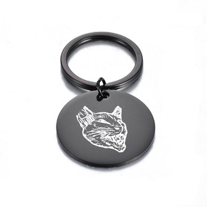 Colgante dirección grabada para perros y gatos, gran oferta, perro, gato, nombre barato, <span class=keywords><strong>Collar</strong></span> personalizado, etiqueta redonda de identificación para mascotas - Product Image 6