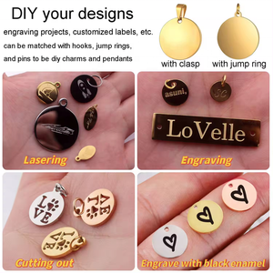 Lage Groothandel Custom Metalen Woord Logo <span class=keywords><strong>Charms</strong></span> Antiek Brons Vergulde Hangers Voor Diy Ketting Sieraden Maken - Product Image 5