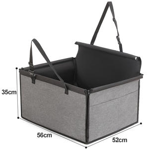 Asiento <span class=keywords><strong>de</strong></span> seguridad trasero individual para perros en <span class=keywords><strong>el</strong></span> coche, cojín <span class=keywords><strong>de</strong></span> poliéster impermeable y antimanchas para jaula lateral <span class=keywords><strong>de</strong></span> coche, Good Things - Product Image 5