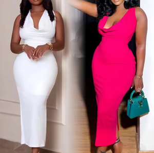 Dropshipping Products Vêtements pour femmes Lady Dresses Ladies Summer Temperament Slim Hip Little Casual Dress for Black Women - Product Image 1