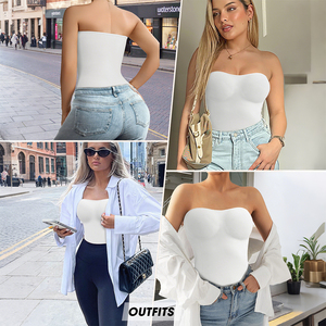 <span class=keywords><strong>Body</strong></span> <span class=keywords><strong>gainant</strong></span> sport <span class=keywords><strong>sans</strong></span> bretelles pour femme, contrôle du ventre, réduction de la taille, confort <span class=keywords><strong>sans</strong></span> couture, invisible, doux, respirant, écologique - Product Image 5