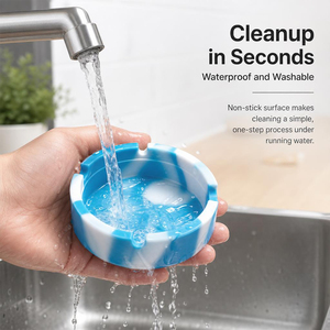Cendrier en silicone incassable résistant aux chutes, résistant à la chaleur, avec encoches en U, portable, pour extérieur, logo personnalisé - Product Image 5