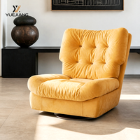 Fauteuil nuage minimaliste fait main en tissu écologique, pivotant, moderne, pour salle à manger, salon ou extérieur