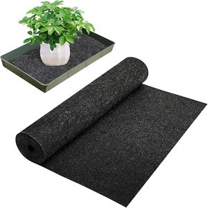 Tapis capillaire auto-arrosant en feutre pour plantes, épaisseur <span class=keywords><strong>3</strong></span> <span class=keywords><strong>mm</strong></span>, 9,2 pi x 25 po, pour serres, hydroponie, plantes en pot d'intérieur YUEXIN - Product Image 1