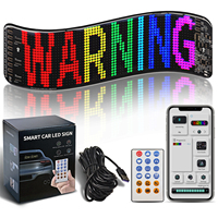20*64 coche Led pantalla signo a todo Color personalizado texto patrón animación programable maletero diablo ojos pantalla