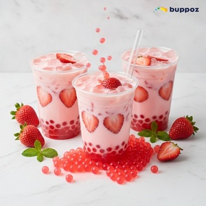 มันสำปะหลังและระเบิดสตรอเบอร์รี่ Boba Popping Boba - Product Image 3