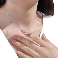 Collier en argent sterling S925 de style nordique, best-seller pour femmes, avec pendentif nœud papillon, chaîne de clavicule, luxueux et élégant