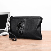 Sac de Poignet Étanche en PU pour Homme et Femme, Sacoche à Main de Grande Capacité, Accessoire de Mode, Vente Directe d'Usine