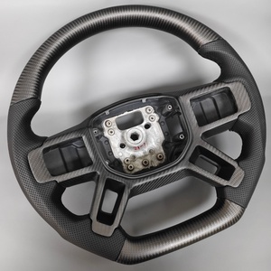 Cadre de volant en fibre de carbone complet avec plaque de garniture pour Land Rover Defender 90 110 130 L663 - Product Image 3