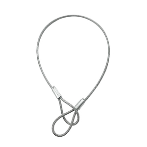 Câble en acier inoxydable <span class=keywords><strong>galvanisé</strong></span> avec boucles, câble de sécurité de 2 mm pour bagages, vélos, portails extérieurs, norme AiSi, résistant <span class=keywords><strong>à</strong></span> la flexion - Product Image 1