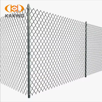 Malla de Alambre Galvanizado de Grado Industrial para Cercas de Eslabones, de Larga Duración, para Exteriores, de 6 Pies, para Cercas de Delimitación de Áreas Públicas