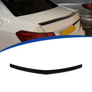 Mercedes-Benz E-Class W212 <b>Rear</b> <b>Spoiler</b> Black ABS 3M Tape Installation Trunk Lip - Product Image 1
