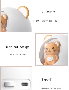 Umidificatore Ultrasonico OEM Personalizzabile, Design Creativo a Forma di Cartone Animato, Luce Notturna in Plastica, Portatile per Casa, <span class=keywords><strong>Mini</strong></span> Design Carino a Forma di Animale, USB 5V - Product Image 2