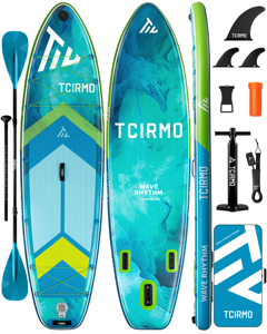 ขายดีจากโรงงานโดยตรง บอร์ดพายยืนพองลมสำหรับหลายคน ขนาด 10'6''x33''x6'' สำหรับเล่นน้ำและเล่นเซิร์ฟ รุ่น TR01 - Product Image 1