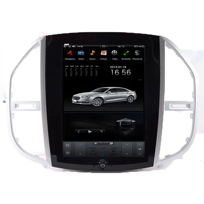 12.1 "Android9.0 Voor Mercedes Benz Vito 2016-2019 Auto Video Radio Dvd Stereo Video Gps Navigatie Auto elektrische Onderdelen