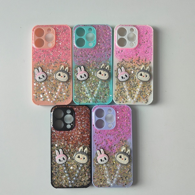 Best-selling Three-dimensional Colorful Grooves TPU Accessories Exquisite Mobile Phone Case for for Cartoon Character Design