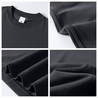 T-shirts vierges épais à impression de logo personnalisé, vente en gros, pour hommes, coupe oversize, 100% coton 240G, à épaules tombantes, unis