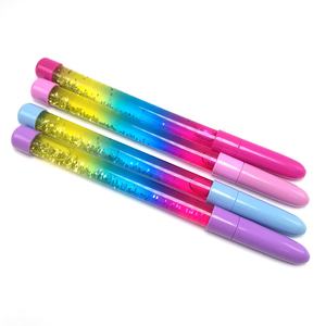2024 magischer bunter zahnstab märchenstift neuheit benutzerdefiniertes logo Kunststoff flüssiger glitzer schwimmender Stift - Product Image 2