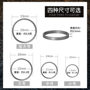 <b>Titanium</b> alloy side-push key ring, high-end <b>wire</b>-cut keychain accessory, portable EDC car key <b>wire</b>-cutting process - Product Image 5