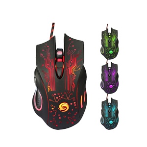 New E-sports Mouse Game Wired Crack Glowing Chicken Eating <strong>LOL</strong> Computer <strong>Accessories</strong> Hot Selling List Office Mouse - Product Image 1