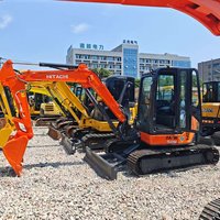 Mini-excavatrice hydraulique Hitachi ZX50 d'occasion de 5 tonnes, d'origine japonaise, avec moteur et boîte de vitesses, modèle 2024, à vendre