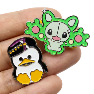 Personalizzabile in metallo artigianato morbido/smalto duro spilla emblemi magnetici spilla per abbigliamento Logo spille per cappelli distintivi Anime - Product Image 2