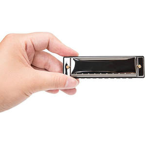 <span class=keywords><strong>Harmonica</strong></span> Diatonic <span class=keywords><strong>Blues</strong></span> 10 trous C Key avec corps en aluminium écologique finition dorée pour débutants et jouets pour enfants - Product Image 4
