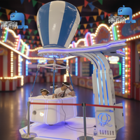 Simulateur de montgolfière VR 9D professionnel intérieur/extérieur en PVC, capacité 4 joueurs, puissance 1,6 kW, parc d'aventure JiaYi
