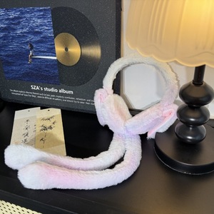 TikTok イヤーマフ 暖かいショートプラッシュウサギの耳 かわいいユニセックス大人用 31cm-50cm 冬の耳保護カバー 新しいスタイル - Product Image 6