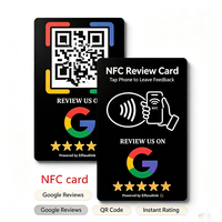 Carte NFC personnalisée pour avis Google, support de table en PVC avec QR Code pour avis, autocollant pour avis clients des entreprises locales