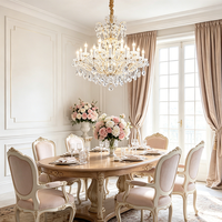 Lustre de Mariage de Luxe, Lustre d'Hôtel en Cristal, Suspension de Plafond pour Table à Manger, Lustre de Style Européen
