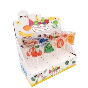 Saludable, libre de azúcar baja en calorías de cristal de forma irregular de impresión lollipop candy - Product Image 2