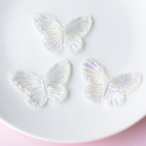 Offre Spéciale : Accessoires Papillons Transparents Colorés, Accessoires Cheveux, Matériel DIY pour Chaussures à Trous et Colle Crème - Product Image 4