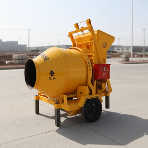 Muhua Ex-Works Bétonnière portative 300 <span class=keywords><strong>litres</strong></span> en acier au carbone avec élévateur, moteur 5,5 kW et pompe à eau haute efficacité - Product Image 4