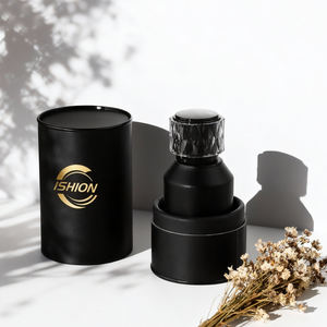 Flacon de parfum <span class=keywords><strong>noir</strong></span> en gros d'usine 30ml 50ml 100ml Flacon de parfum vide Flacon de parfum rond avec boîte Personnalisé - Product Image 4