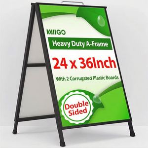 Expositor Publicitario Personalizado, Desmontable, Plegable, con Marco de Hierro, Impermeable, Lavable, de 60x90cm, para Carteles y Anuncios - Product Image 3