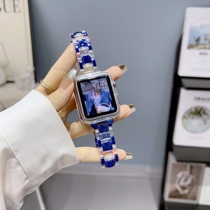 Coloré Femmes Filles Léger Clair Bande Pour <span class=keywords><strong>Apple</strong></span> <span class=keywords><strong>Watch</strong></span> Série Ultra 2 9 8 7 <span class=keywords><strong>6</strong></span> 5 4 3 2 1 SE Bandes PC <span class=keywords><strong>Bracelet</strong></span> - Product Image 3