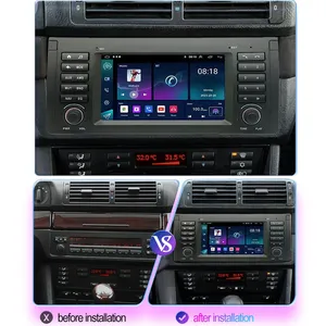 Autoradio <span class=keywords><strong>Android</strong></span> per BMW 5 serie E39 X5 E53 M5 1996-2003 Wireless Carplay lettore multimediale Autoaudio 2Din navigazione Stereo - Product Image 3