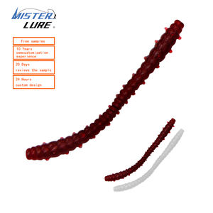 MISTER LURE Fábrica 35mm 55mm Minhoca Bloodworm Larvas Verme Pesca Iscas Verme Macio - Product Image 1