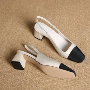 Sandalias de Tacón Alto con Tira en el Tobillo y Diseño Multicolor, Elegantes Zapatos de Vestir con Punta Redonda para Fiesta - Product Image 6