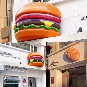 Statua Gigante di Hamburger in Resina 3D, Decorazione a Tema Alimentare per Ristoranti/Strade/Parco Divertimenti - Product Image 4