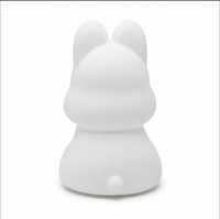 Lampada Notturna LED a Forma di Cucciolo, Ricaricabile, RGB, Controllo Touch, Type-C, Timer, Dimmerabile, Luce d'Atmosfera Delicata per Camera da Letto dei Bambini