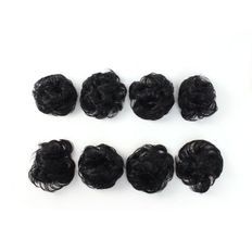 Gibspear Band avec 8P Set Black 1B Remy Hair Lace Closure Pre-Bonded Weaves Stretched Longueur 8-12 Inches - Product Image 1