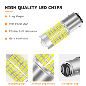 12V 1156 <span class=keywords><strong>LED</strong></span> ánh sáng bóng đèn 3014 144 SMD bau15s phụ kiện xe hơi <span class=keywords><strong>LED</strong></span> đảo chiều đèn cho tín hiệu rẽ - Product Image 2